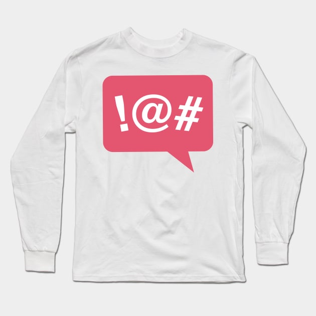 !@# Text Box Long Sleeve T-Shirt by LeCouleur